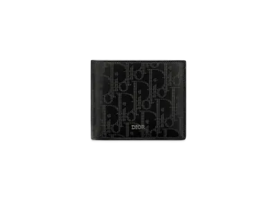 Dior Wallet Dior Oblique Galaxy Leather "Black"