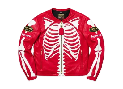 Supreme / Vanson® Leather Bones Jacket "Red"