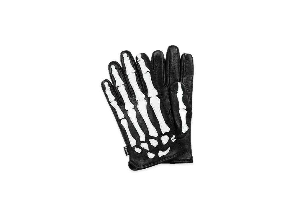 Supreme / Vanson® Leather X-Ray Gloves "Black"
