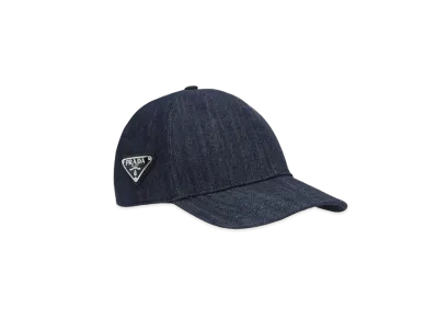 PRADA Denim Baseball Cap "Navy"