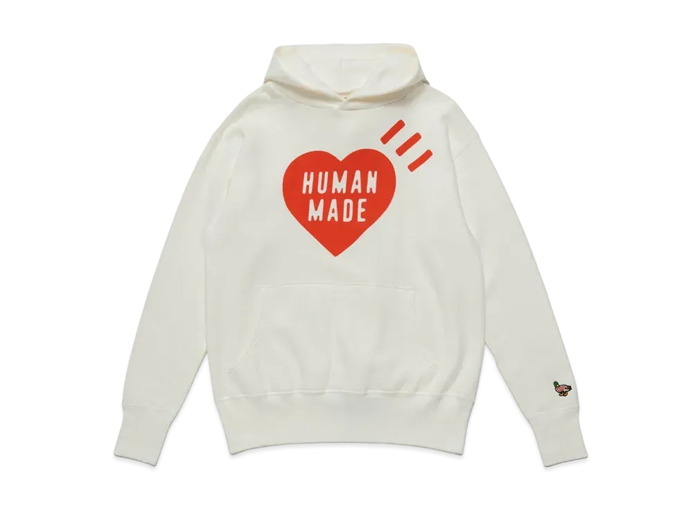 HUMAN MADE HOODED SWEATSHIRT "White"