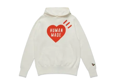 HUMAN MADE HOODED SWEATSHIRT "White"