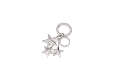 Jimmy Choo WESTLEY Metal Star Key Ring "Silver"