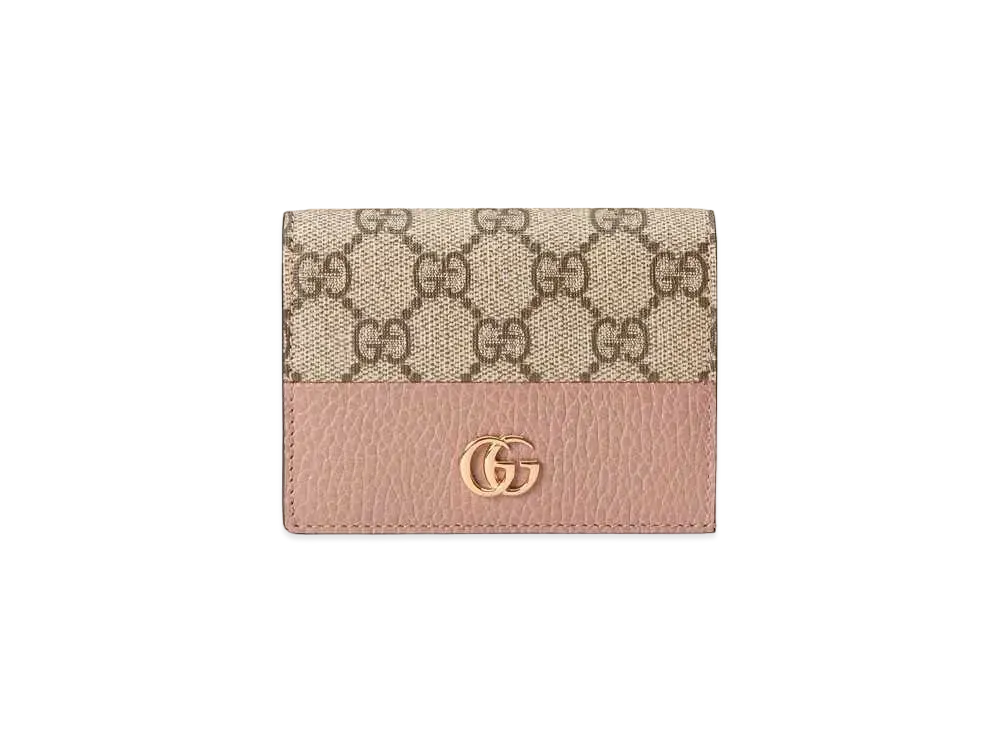 グッチ GGマーモント カードケース ウォレット "ダスティピンク" 658610 17WAG 5788