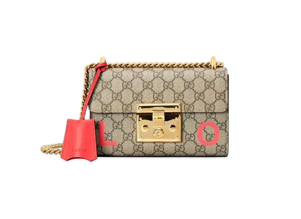GUCCI Valentine's Day Small Padlock Bag "Beige"