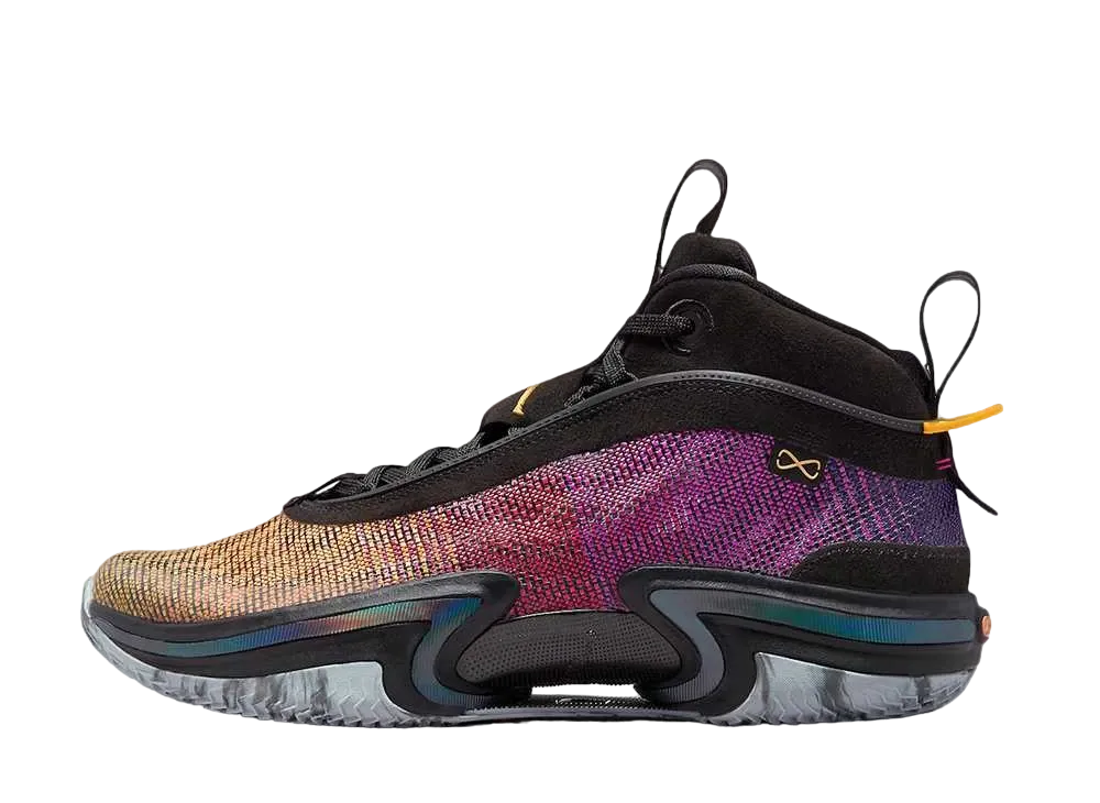 Nike Air Jordan 36 "Black/Deadly Pink/Court Purple/Laser Orange"