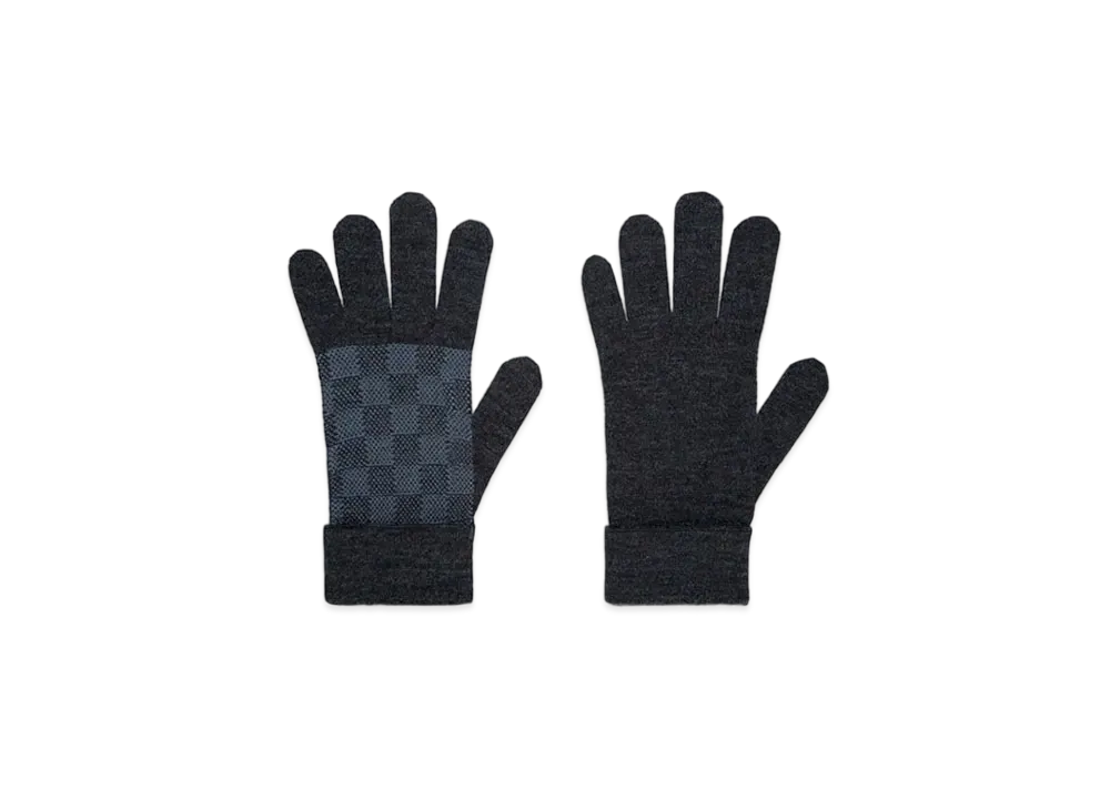 Louis Vuitton Petit Damier Gloves NM "Cobalt"