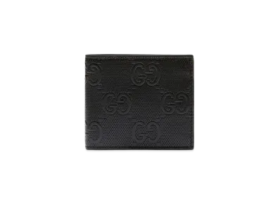 GUCCI GG Embossed Coin Wallet "Black"
