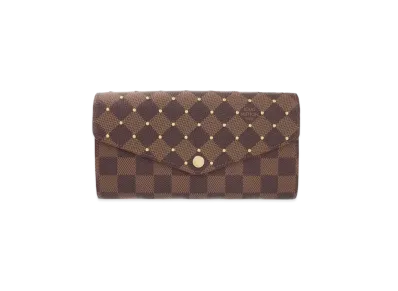 Louis Vuitton Damier Portefeuille Sarah Studs "Red"