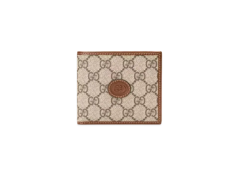グッチ GGスプリーム インターロッキングG コインウォレット "ベージュ/エボニー" 673000 92TCG 8563