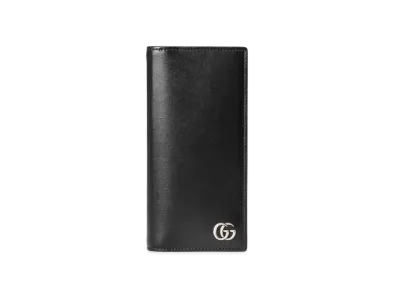 GUCCI GG Marmont Leather Long Wallet "Black"