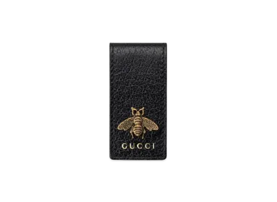 GUCCI Animalier Leather Money Clip