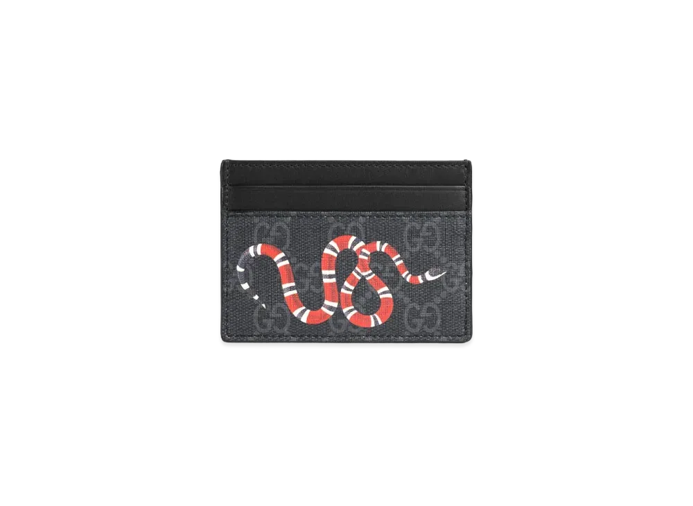 グッチ キングスネーク プリント GGスプリーム カードケース 451277 K541N 1058