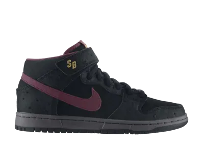 ナイキ ダンク SB ミッド "ブラック オストリッチ チェリーウッド"