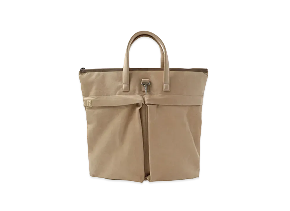 ページュキャンバス トートバッグ 大きめvisvim