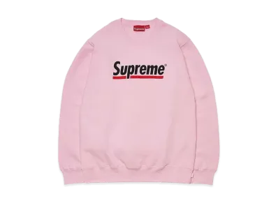 Supreme Underline Crewneck "Pink"