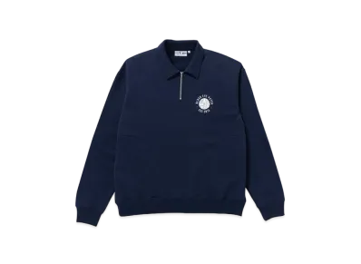 BlackEyePatch KAMON HALF ZIP CREW SWEAT "Navy"
