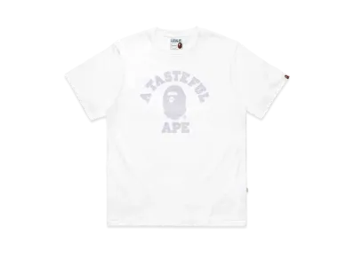 A BATHING APE X JJJJOUND COLLEGE TEE "White"