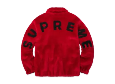Supreme Faux Fur Bomber Jacket "Red"