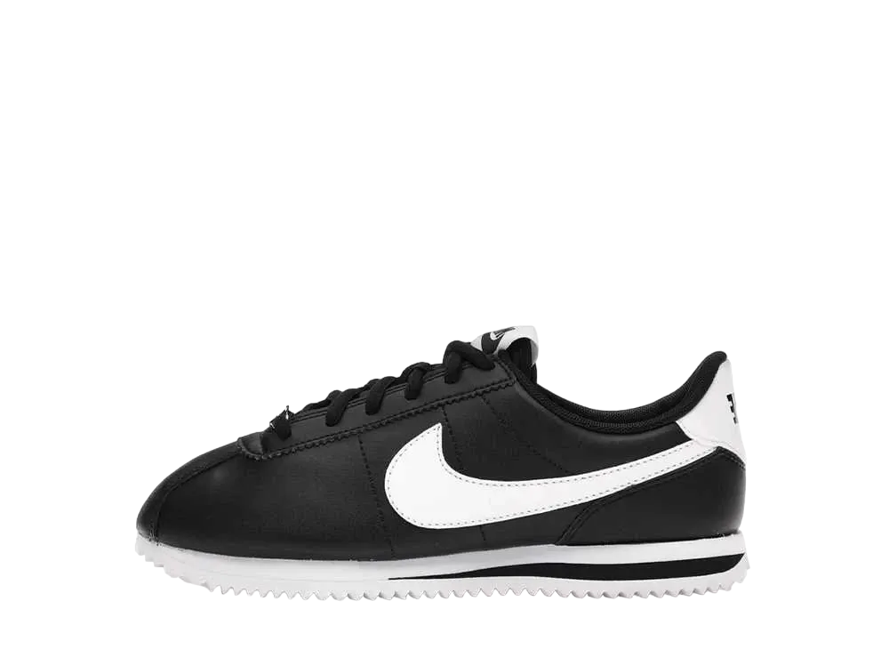 Nike GS Cortez Basic Leather "Black White"