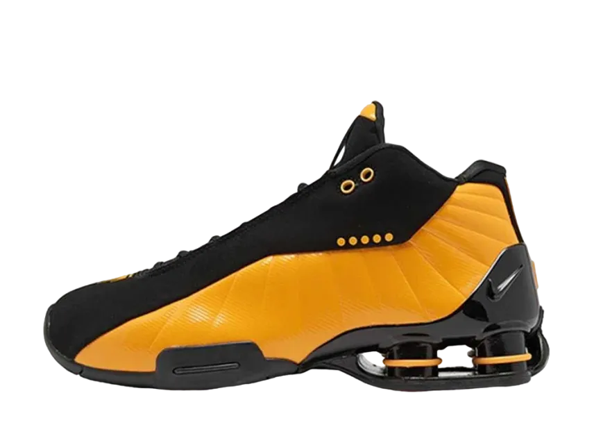 ナイキ ショックス BB4 "ブラック ユニバーシティ ゴールド"