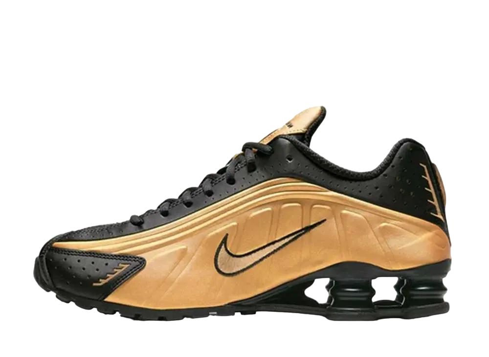 ナイキ ショックス R4 "メタリック ゴールド ブラック"