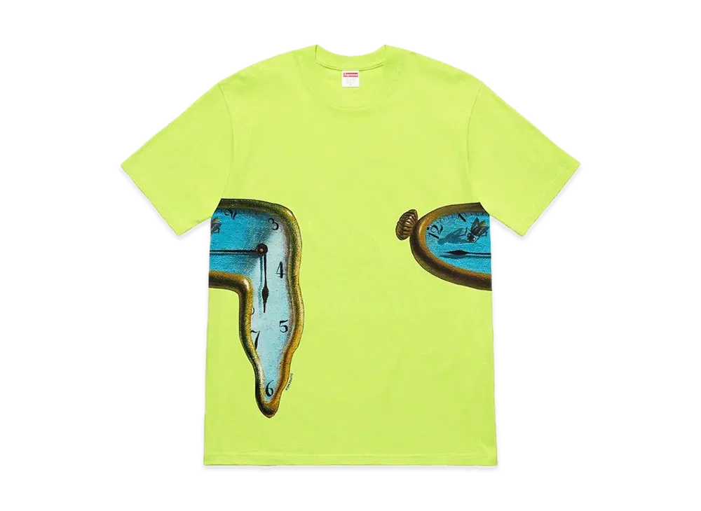 Supreme The Persistence of Memory Tee "Neon Green"