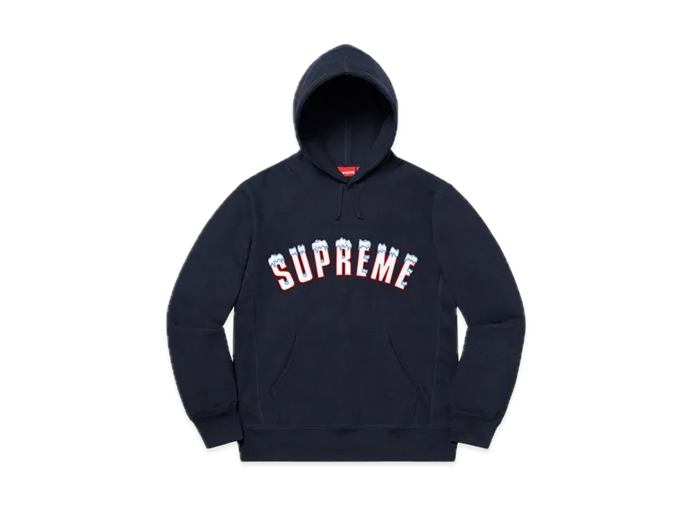 Supreme Icy Arc Hooded Sweatshirt "Navy"