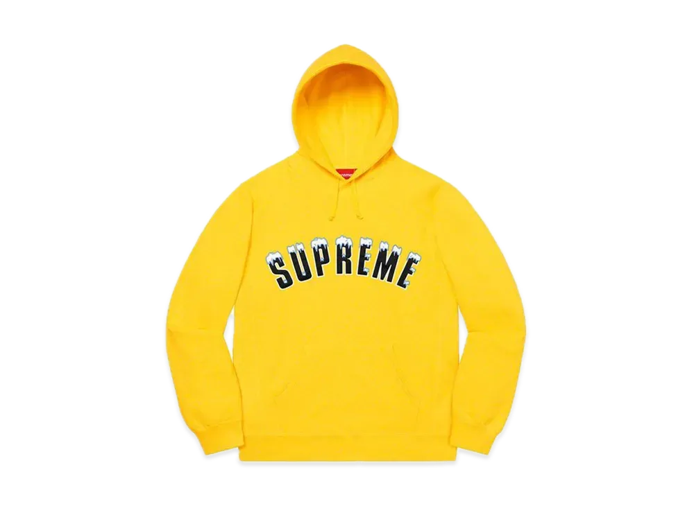 Supreme Icy Arc Hooded Sweatshirt "Yellow"