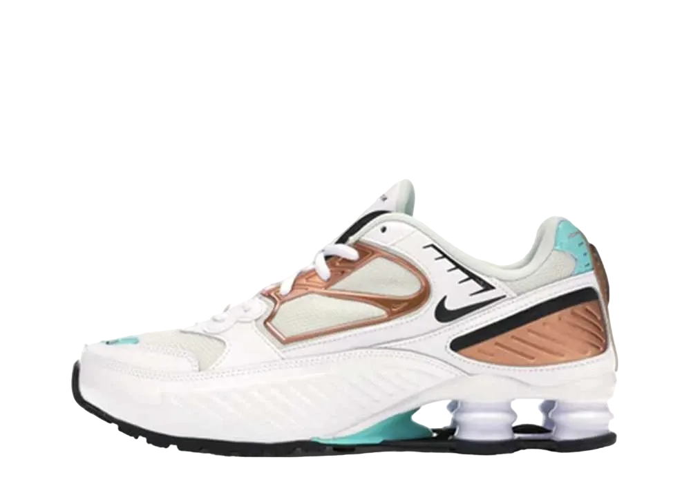 Nike Women's Shox Enigma "White Aura Green Rose Gold"