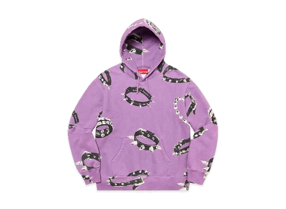 Supreme Studded Collars Hooded Sweatshirt "Violet"