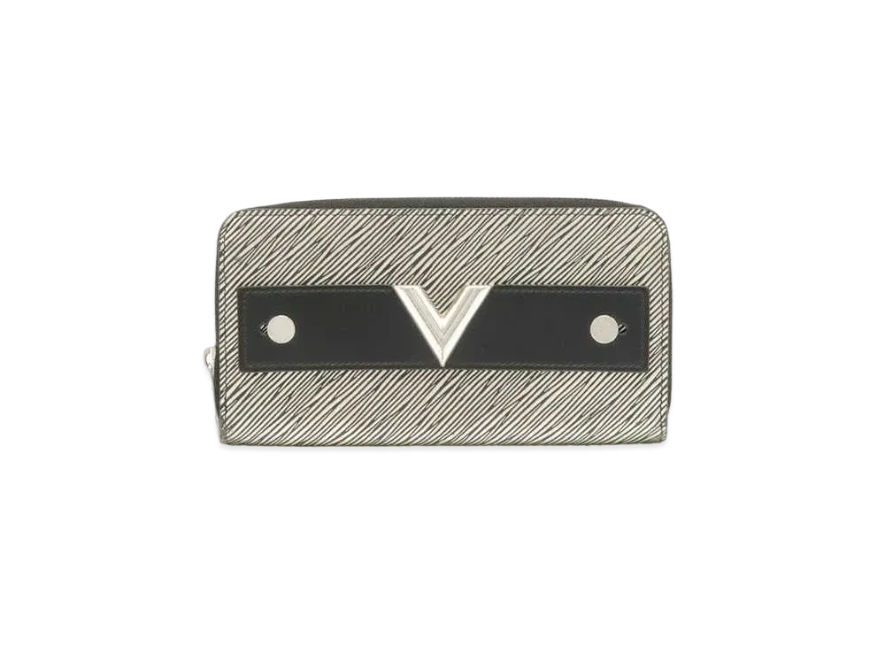 Louis Vuitton Epi Essential V Zippy Wallet "Platine"