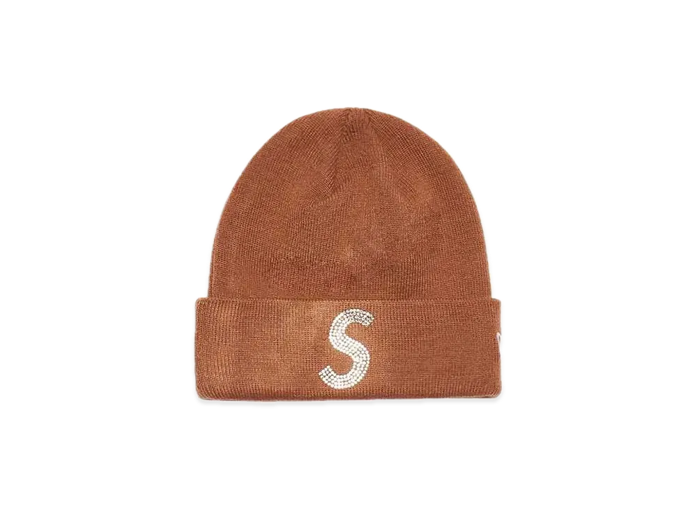 Supreme New Era® Swarovski® S Logo Beanie "Brown"
