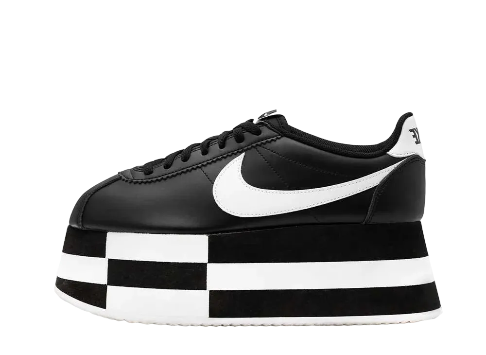 COMME des GARCONS × Nike Women's Cortez Platform "Black"