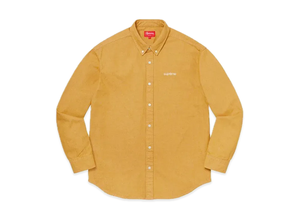 Supreme Classic Logo Denim Shirt "Gold"