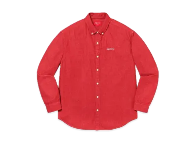 Supreme Classic Logo Denim Shirt "Red"