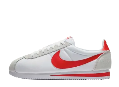 Nike Classic Cortez Nylon "White/Habanero Red"