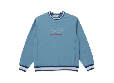 BlackEyePatch x Wasted Youth STRIPE RIB CREW SWEAT DULL "Blue" / VERDY