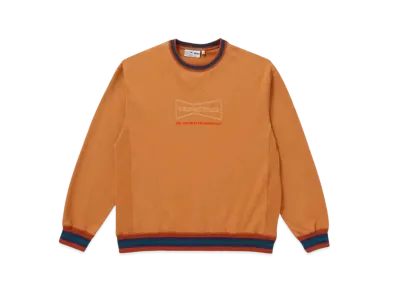 BlackEyePatch x Wasted Youth STRIPE RIB CREW SWEAT DULL "Orange" / VERDY