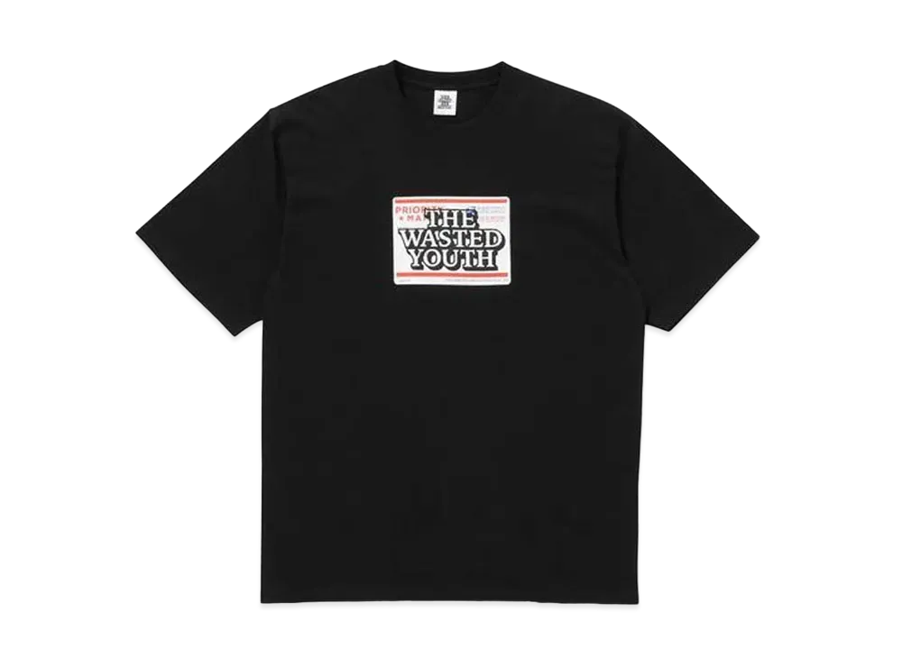 BlackEyePatch x Wasted Youth PRIORITY LABEL TEE "Black" / VERDY