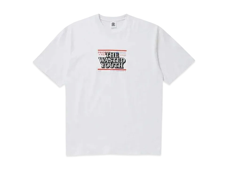 BlackEyePatch x Wasted Youth PRIORITY LABEL TEE "White" / VERDY