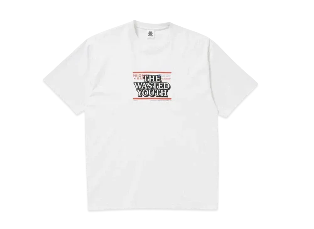 BlackEyePatch x Wasted Youth PRIORITY LABEL TEE "Off White" / VERDY
