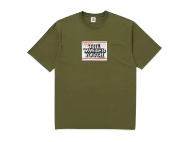 BlackEyePatch x Wasted Youth PRIORITY LABEL TEE "Olive" / VERDY