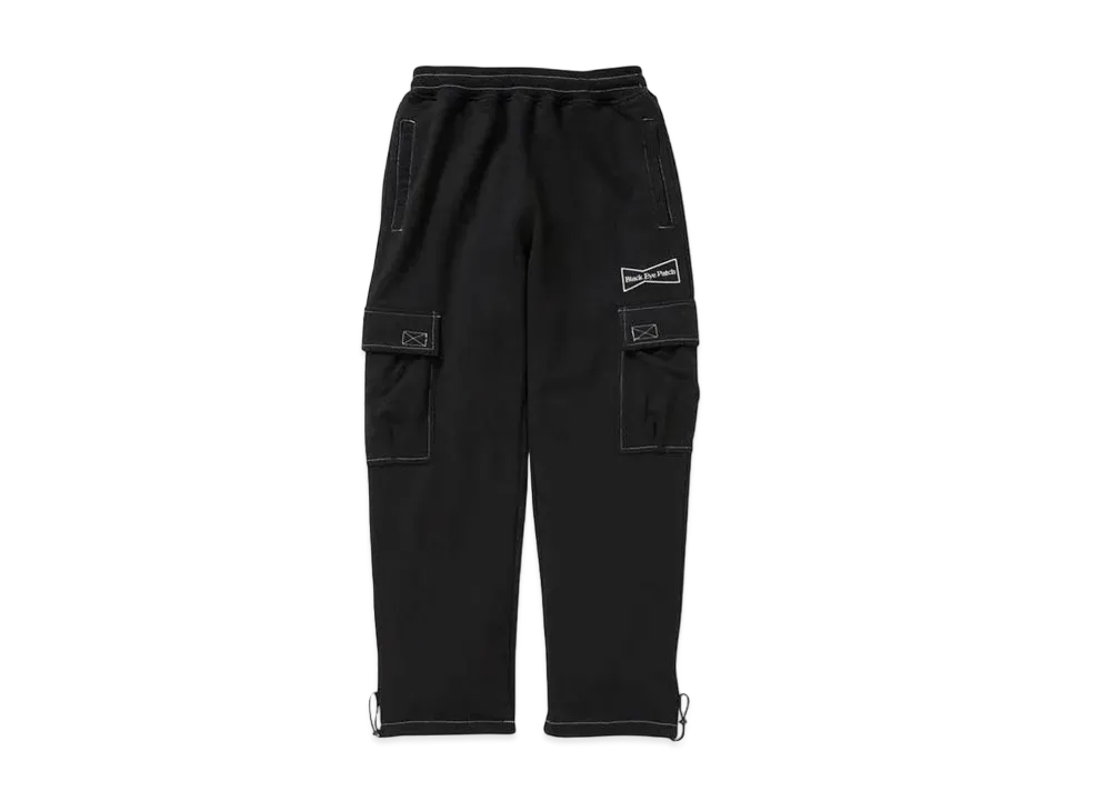 BlackEyePatch x Wasted Youth SWEAT CARGO PANTS "Black" / VERDY