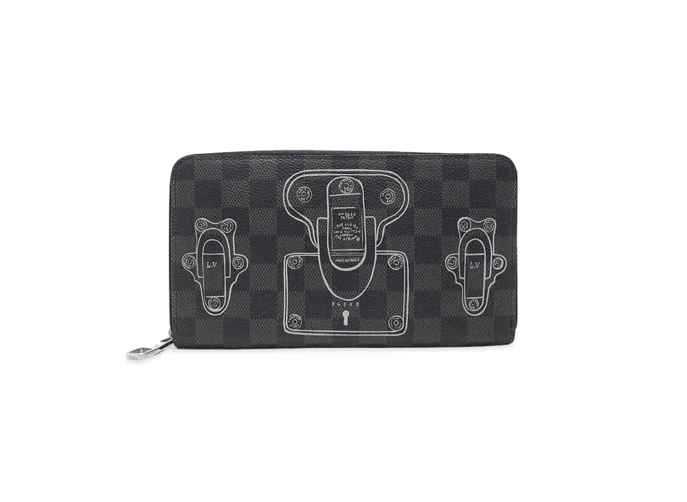 Louis Vuitton Trunk & Lock Zippy Organizer Damier Graphite