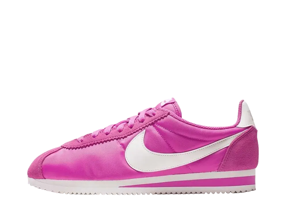 ナイキ ウィメンズ クラシック コルテッツ ナイロン "アクティブ フクシア/サミット ホワイト"