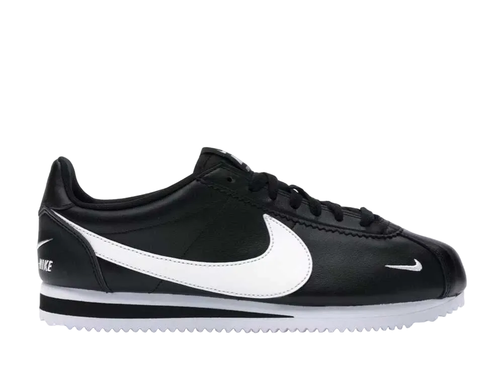 Nike Classic Cortez Mini Swoosh "Black/White"