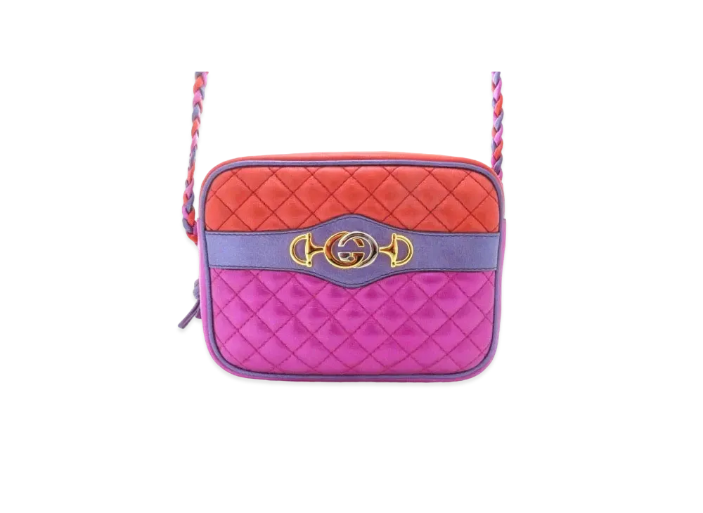 GUCCI Trapuntata Shoulder bag "Pink/Red/Purple"