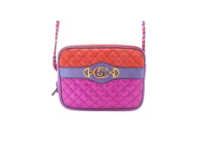 GUCCI Trapuntata Shoulder bag "Pink/Red/Purple"