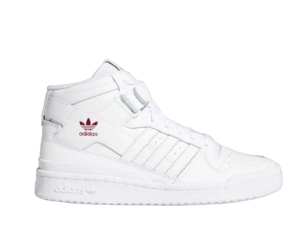 adidas Forum Mid "White/Shocking Pink"